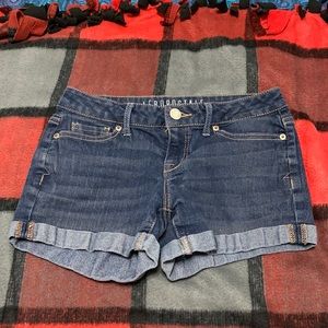 aeropostale, blue jean shorts, size 00